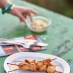 Fried Mussels Skewers